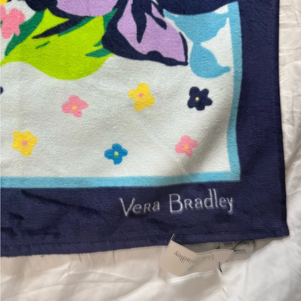 NWT Vera Bradley Marian Floral Beach Towel Retired Pattern